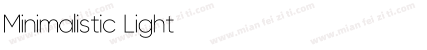 Minimalistic Light字体转换